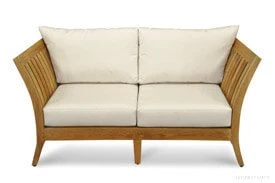 Deep Seating Love Seat in Teak - Nevis Island Estate Collection